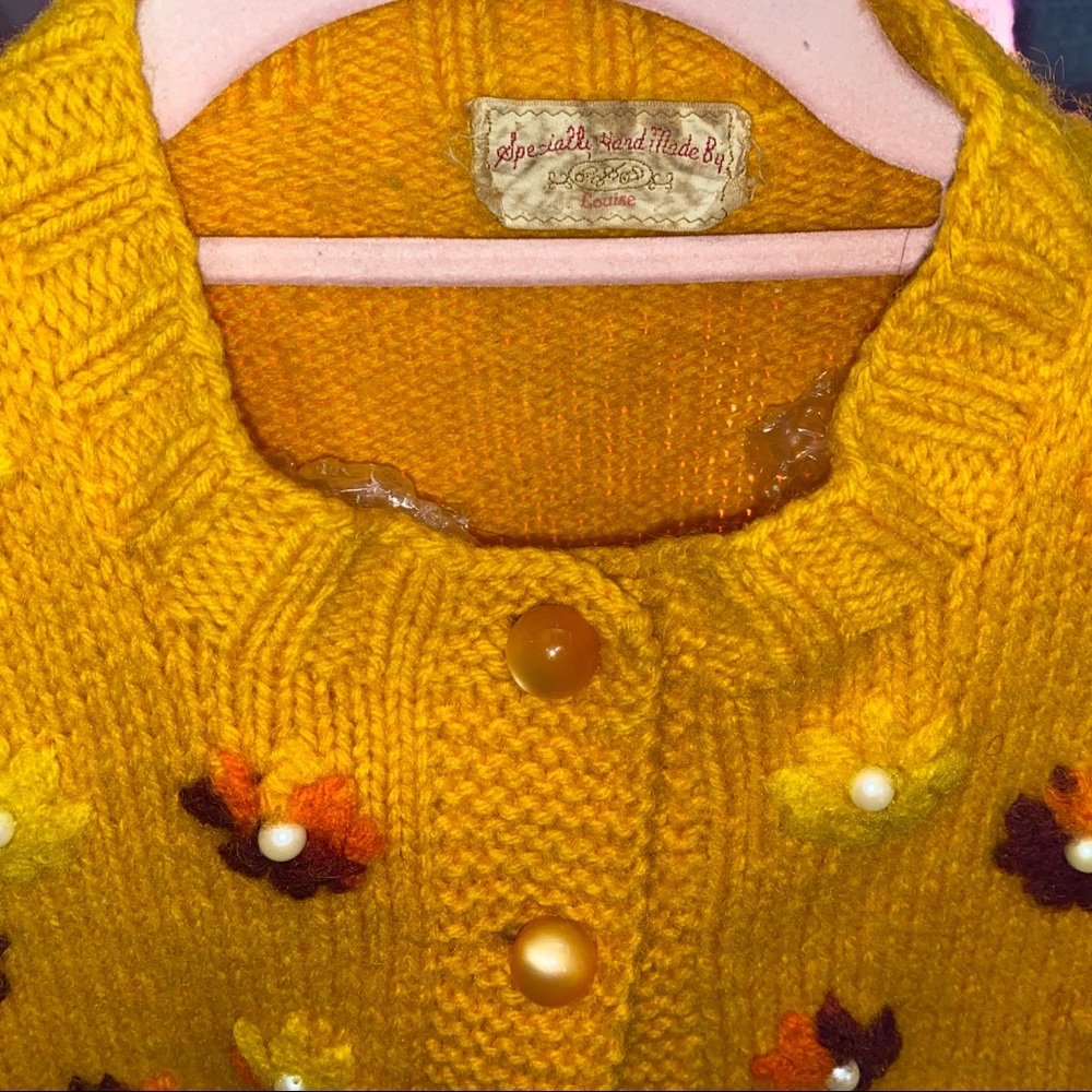 handmade wool cardigan - Picture 3 of 3